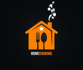 offbeat restaurant menu logo design vector 02