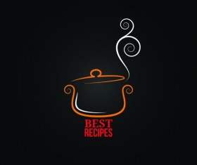offbeat restaurant menu logo design vector 03