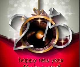 2015 new year golden ornaments background set 07