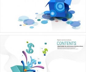 Abstract boxes background vector