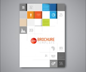 Abstract brochure cover vecto template 01