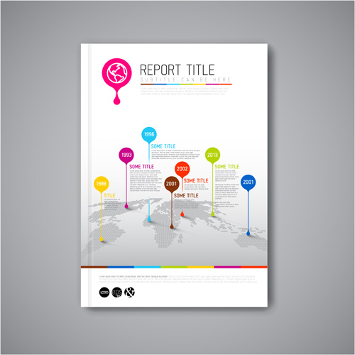 Abstract brochure cover vecto template 02