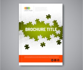 Abstract brochure cover vecto template 05