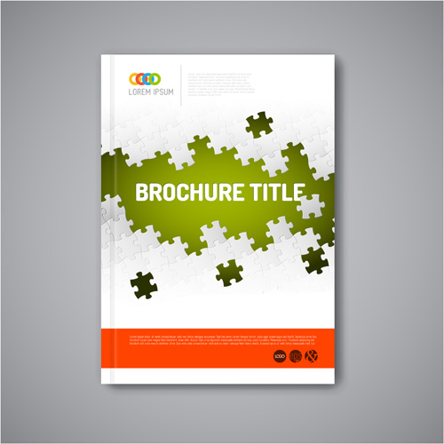 Abstract brochure cover vecto template 05
