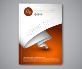Abstract brochure cover vecto template 06