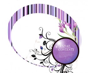 Abstract floral modern background art 01