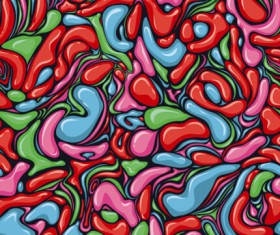 Abstract shapes paint oil seamless pattern vector 03