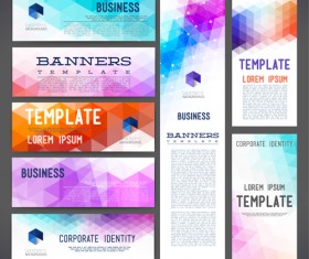 Banner business style vector material
