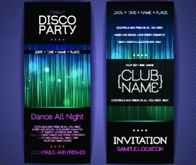 Banners disco party creative vector 01