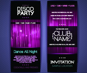 Banners disco party creative vector 03