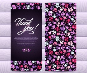 Beautiful floral pattern cards set 01