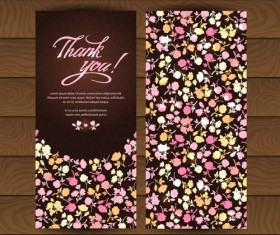 Beautiful floral pattern cards set 03