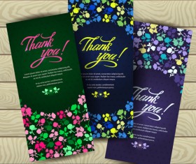 Beautiful floral pattern cards set 05
