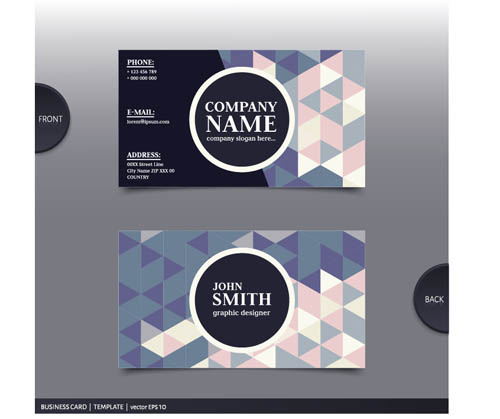 Best company business cards vector design 06