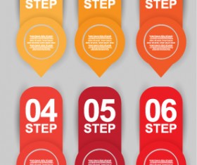 Best numbered business banner vector 01