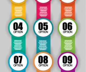 Best numbered business banner vector 02
