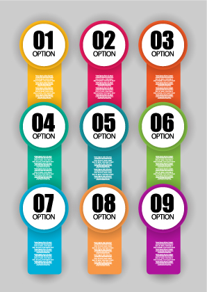 Best numbered business banner vector 02