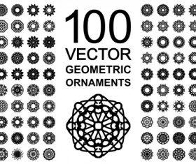 Black round icons symbols vector 02