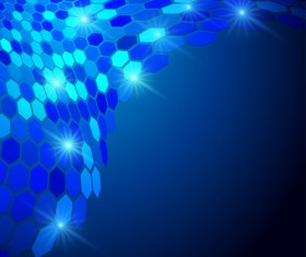 Blue abstract mosaics vector background