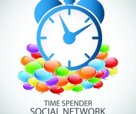 Business template social network vector design vector 01