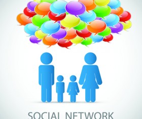 Business template social network vector design vector 02