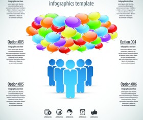 Business template social network vector design vector 03