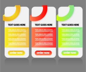 Business website banners design vector 01