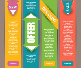 Business website banners design vector 03