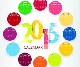 Calendar 2015 annulus vector 01