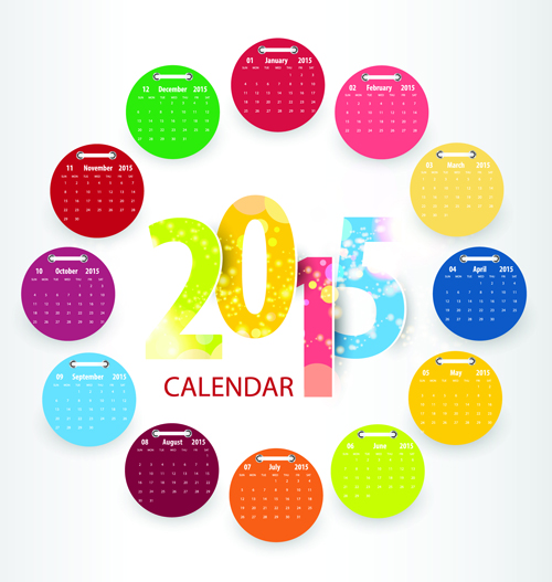 Calendar 2015 annulus vector 01