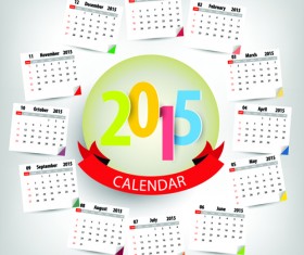 Calendar 2015 annulus vector 02