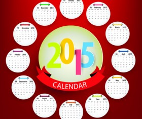 Calendar 2015 annulus vector 03