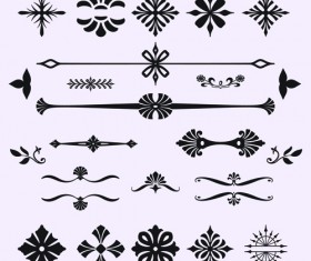 Calligraphic with border ornament 02 vector