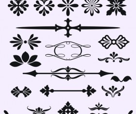 Calligraphic with border ornament 03 vector