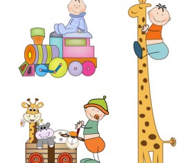 Cartoon baby clipart cute design 03