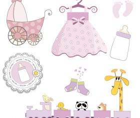 Cartoon baby clipart cute design 04