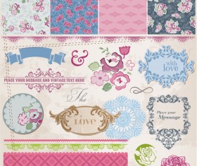 Cartoon style Scrapbook illustration vector set 03