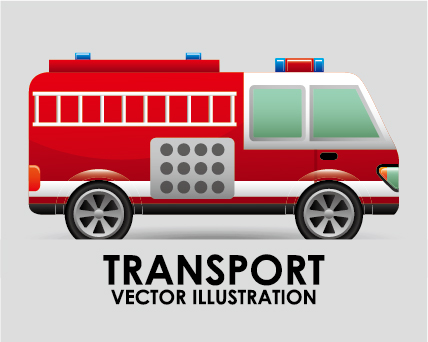 Collection of transportation vehicle vector material 03