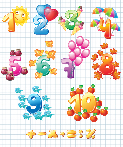 Colored alphabet with children literacy vector 06
