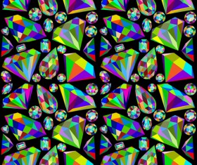 Colorful diamonds seamless pattern vector graphics