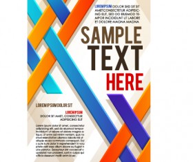 Creative business cover templates vector set 01