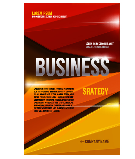 Creative business cover templates vector set 08