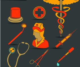 Creative design medical tool vector material 02