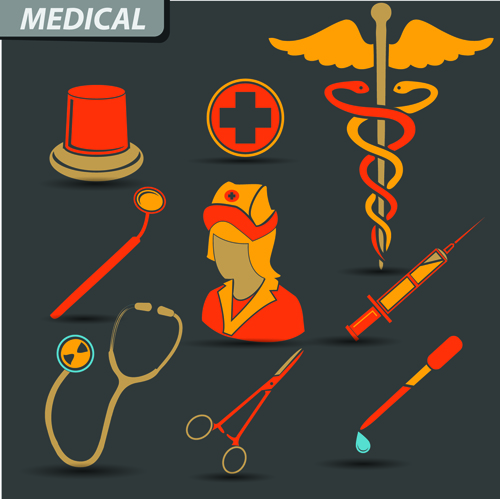 Creative design medical tool vector material 02