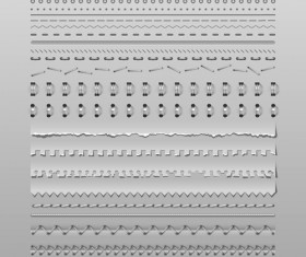 Creative metal structure borders vector