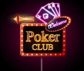 Creative neon advertising sign vector 05