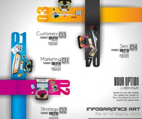 Creative timework infographic set 02 vector