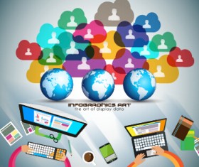 Creative timework infographic set 05 vector