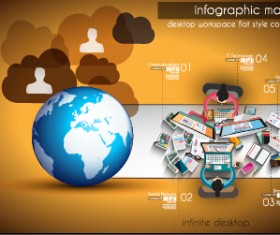 Creative timework infographic set 06 vector