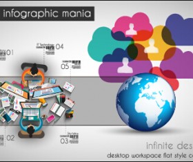 Creative timework infographic set 07 vector